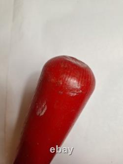 Vtg Rawlings Adirondack Chiefs Neil Smith #90 Baseball Bat 34 Pro Ring Red Wood