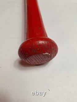 Vtg Rawlings Adirondack Chiefs Neil Smith #90 Baseball Bat 34 Pro Ring Red Wood
