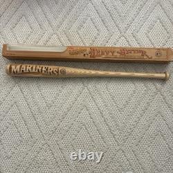 Vtg Seattle Mariners Baseball Bat Heavy Hitter Carved 2001 116 WINS