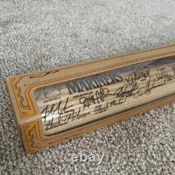 Vtg Seattle Mariners Baseball Bat Heavy Hitter Carved Signatures 2001 Team