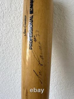 Vtg Signed, Game Used Jose Conseco Cooper Pro 100 Baseball Bat Texas Rangers