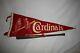 Vtg St Louis Cardinals Pennant Baseball With Souvenir Bat