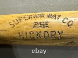 Vtg. Superior Bat Co. Chesterfield Indiana Wood Baseball Official Softball 34