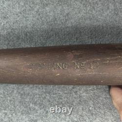 Vtg1920s Spalding 12 Baseball Bat 35 in CR200 Brown Ash Made USA Standard Knob