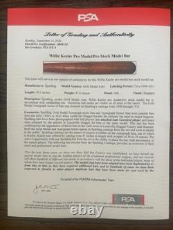 Willie Keeler Spalding Gold Medal Vtg Baseball Bat Antique 1908-1911 Psa Gu 6