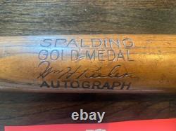 Willie Keeler Spalding Gold Medal Vtg Baseball Bat Antique 1908-1911 Psa Gu 6