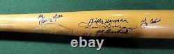 Yogi Berra, Rizzuto, etc. Vintage Adirondack HOF and Legend Signed Baseball Bat