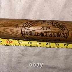 Youth Louisville Slugger 42 Hillerich And Bradsby Patent No 716541 Baseball Bat