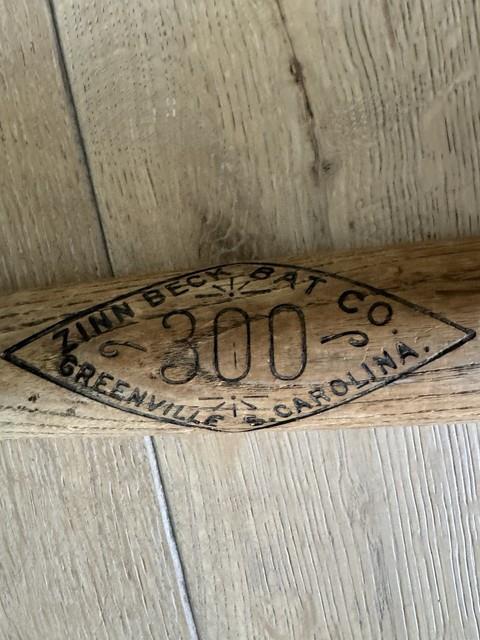 Zinn Beck 300 Model Type Of Bat Used By Tris Speaker Vintage Circa 1927 Bat