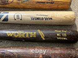 (lot Of 10) Vintage Baseball Bat Unknown Player Used New Seay Jones Broken