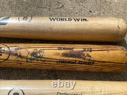 (lot Of 10) Vintage Baseball Bat Unknown Player Used New Seay Jones Broken