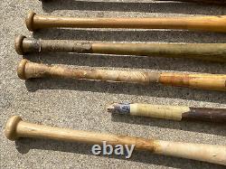 (lot Of 10) Vintage Baseball Bat Unknown Player Used New Seay Jones Broken