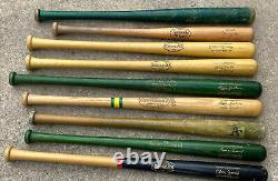 (lot Of 9) Vintage Little League Give Away Baseball Bat Reggie Jackson Tenece A