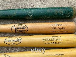 (lot Of 9) Vintage Little League Give Away Baseball Bat Reggie Jackson Tenece A