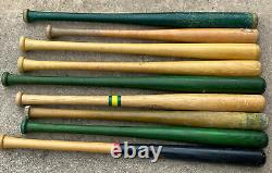 (lot Of 9) Vintage Little League Give Away Baseball Bat Reggie Jackson Tenece A